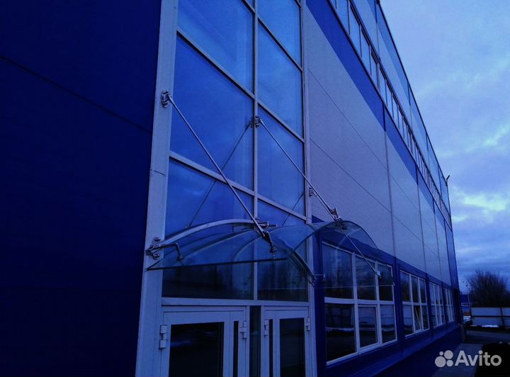 Стеклянные козырьки