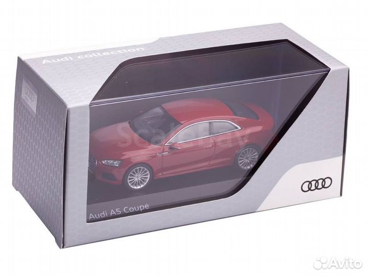 Audi A5 Coupe 2016 красный 1:43
