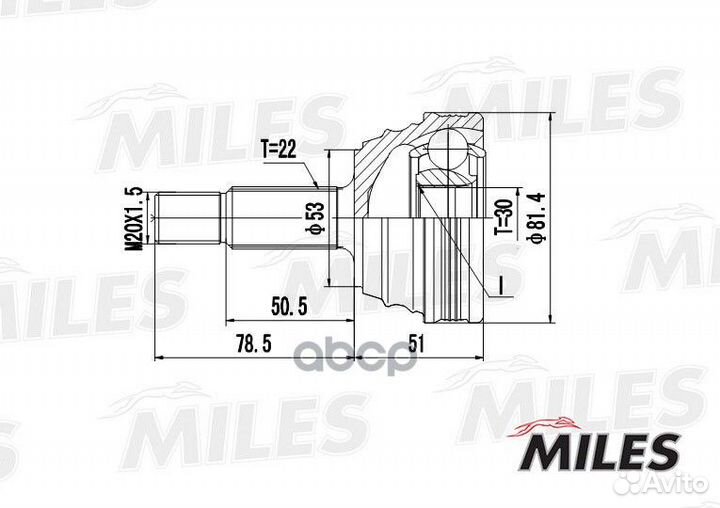 ШРУС наружный VW lupo/polo 1.0-1.9D 94-05 (GKN