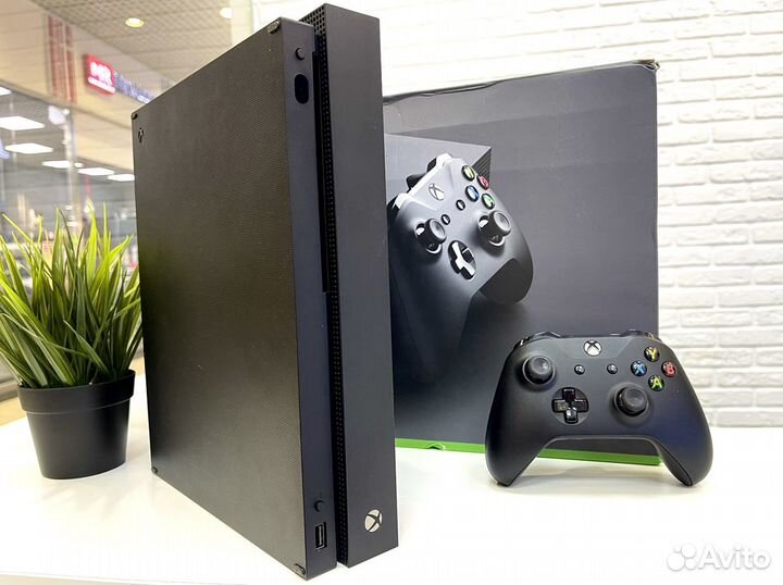 Xbox One X 1тб 4К мощь+гарантия игры