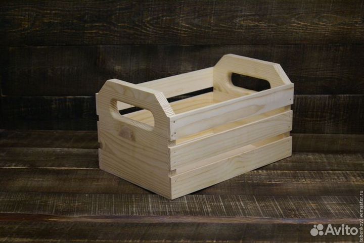 Ящик деревянный резной для фруктов овощей