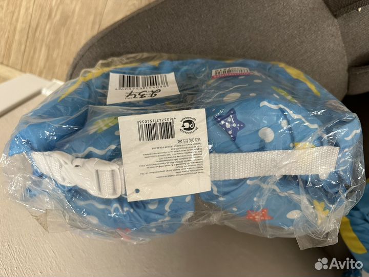 Нарукавники жилет для плавания 2-6 лет новый