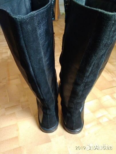 Сапоги кожаные