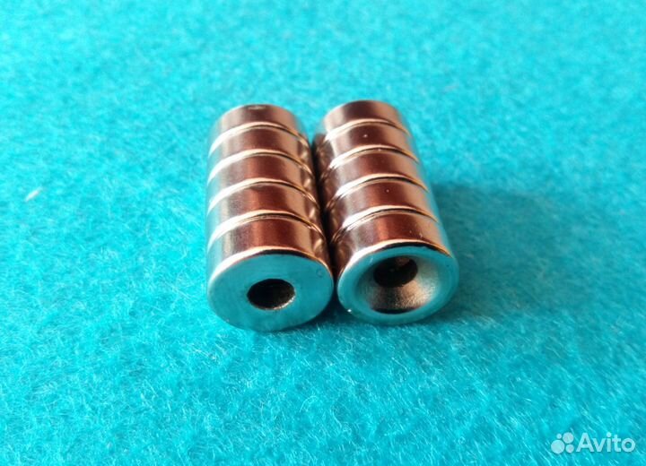 12*5 магнит неодимовый с отверстием патаем 4 мм