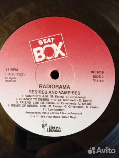 Radiorama.Scotch.(Lp) винил.1пресс.Beat Box.Ориг