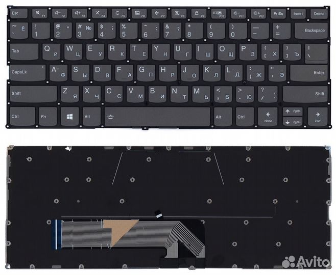 Клавиатура для Lenovo Yoga 530-14IKB черная