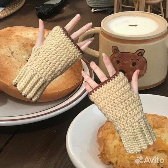 Митенки кошачьи лапки