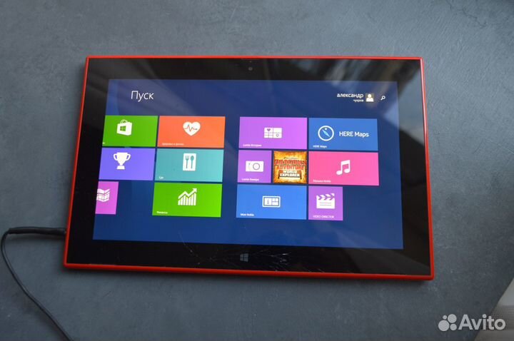 Планшет lumia nokia 2520, битый, актуально