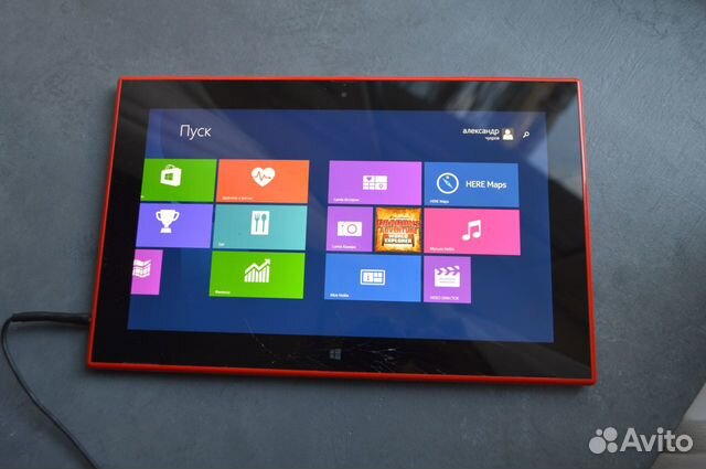 Планшет lumia nokia 2520, битый, актуально