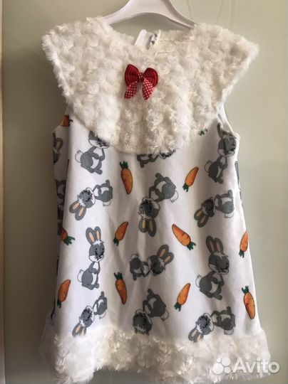 Костюм зайца для девочки 104/116
