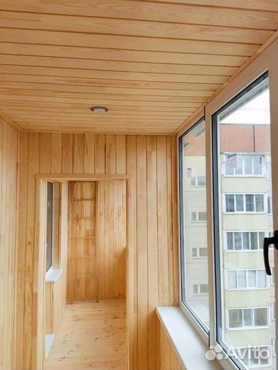 Отделка и остекление балконов в рассрочку