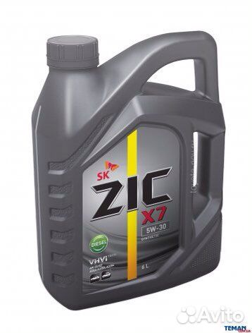 Масло моторное ZIC X7 diesel 5W30 синтетика - 6 л
