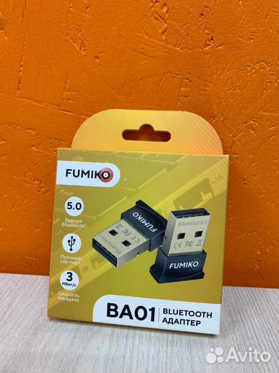 Адаптер Bluetooth fumico BA01 черный