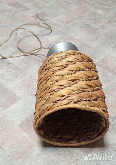 Абажур из соломы. Пр-во Германия. Стиль Лофт