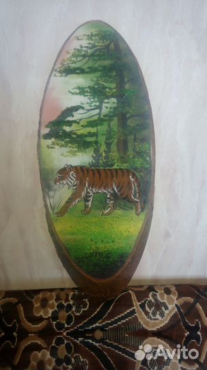 Новые картины: дерево+камень, масло