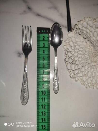 Набор кукольных столовых приборов Германия клеймо