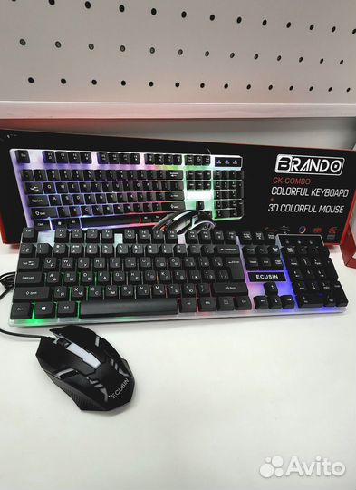 Игровая клавиатура + игровая мышь brando