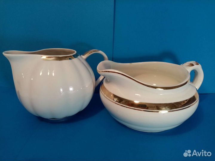 Молочник Дулево и соусник конаково