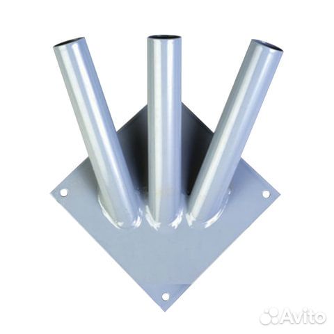 Кронштейн под флаги на три древка, квадратное осно