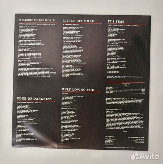 LP Noiseworks – Noiseworks /Epic 451033 1 UK 1987