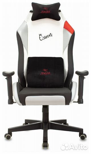 Кресло игровое Zombie hero queen PRO черный/белый