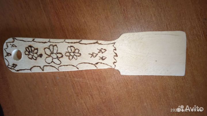 Лопатка для готовки самодельная из дерева