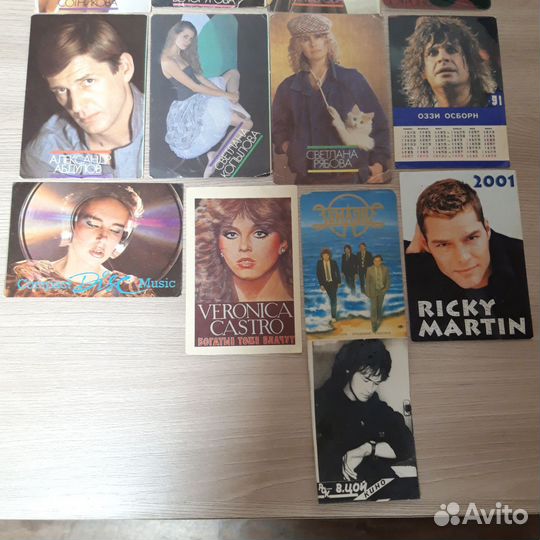 Карманные календарики ссср.Артисты