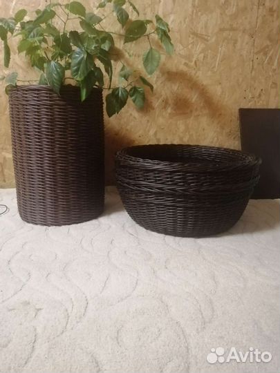 Клумбы из искусственного ротанга 60л 20л