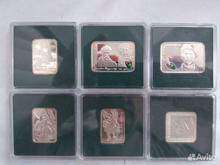 10 и 20 злотых Польша серебро