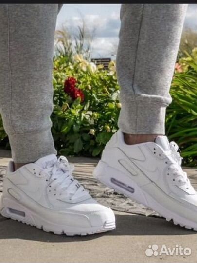 Кроссовки nike air max 90 белые