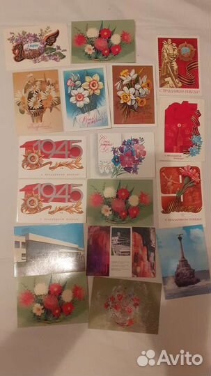 Открытки СССР чистые 80 шт