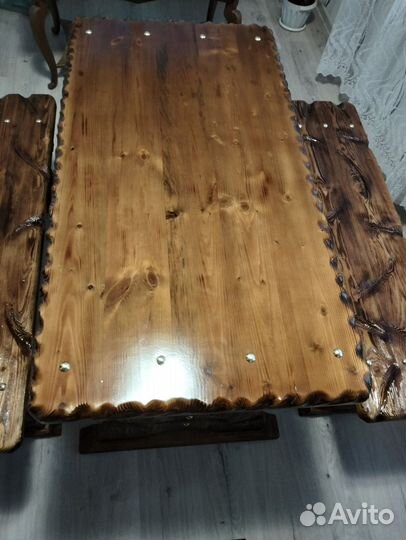 Столы лавочки из дерева