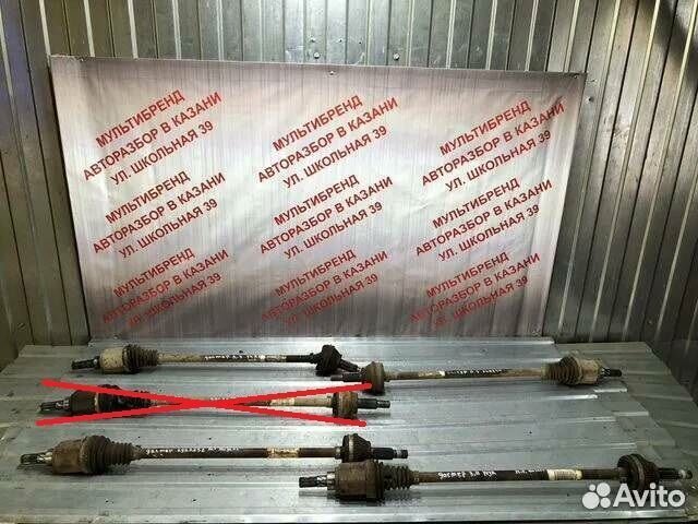 Привод задний правый левый Дастер 1 F4R 2.0 л,K9K