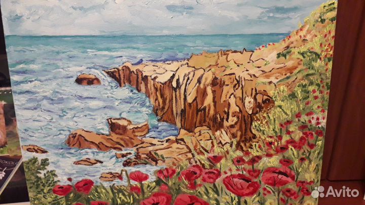 Картина маслом Маки