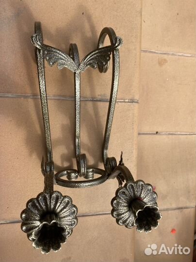 Подставка -подсвечник под бутылку ковка