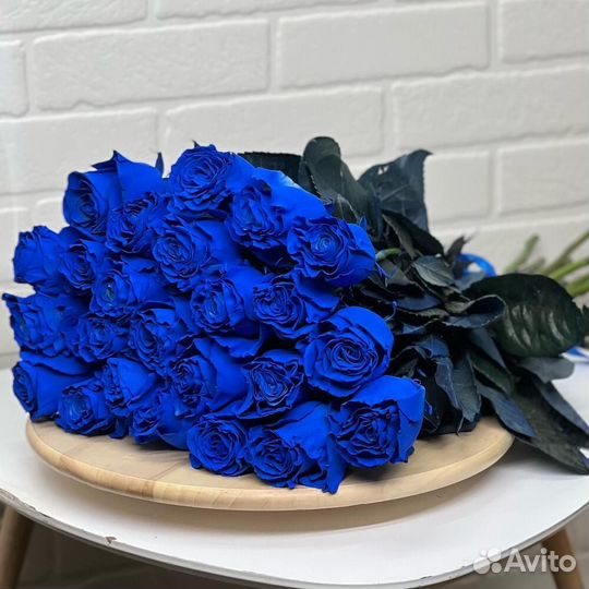 25 синих роз С доставкой