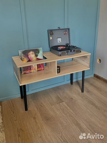 Тумба для винилового проигрывателя и винила