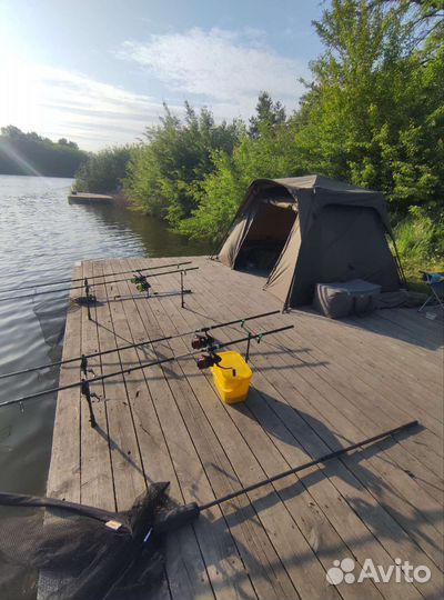 Суточная Карповая рыбалка с гидом, + корабликом