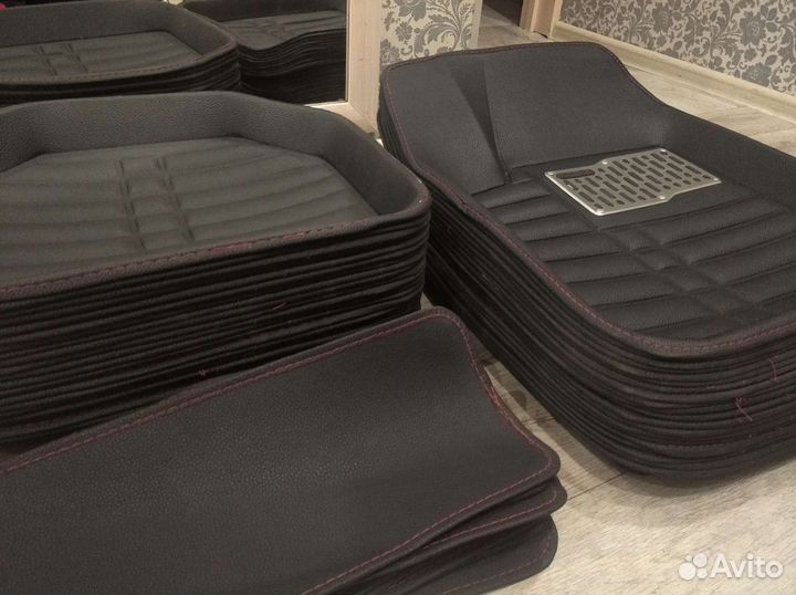Универсальные коврики кожаные новые
