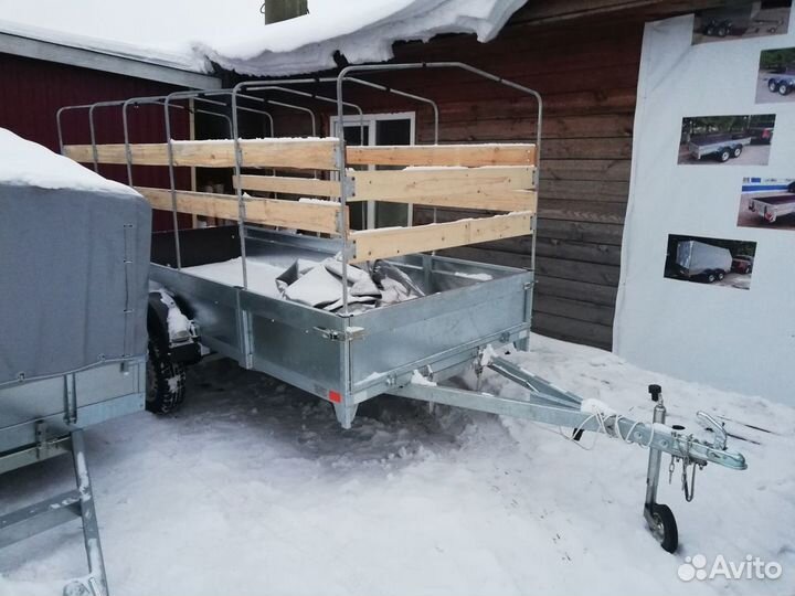 Прицеп легковой для снегохода 338х150 с тентом