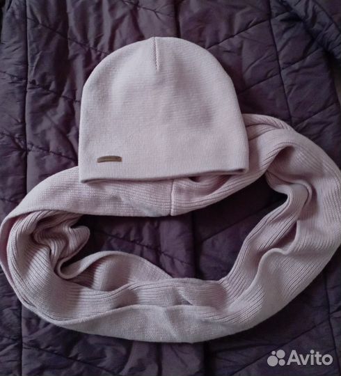 Шапка и снуд на осень размер 52-54