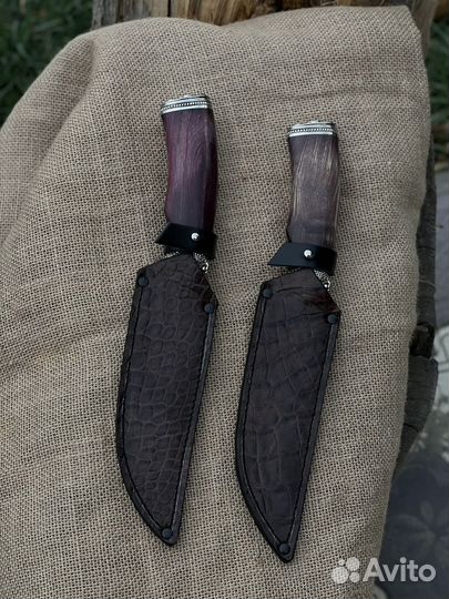 Нож гюрза из дамаска