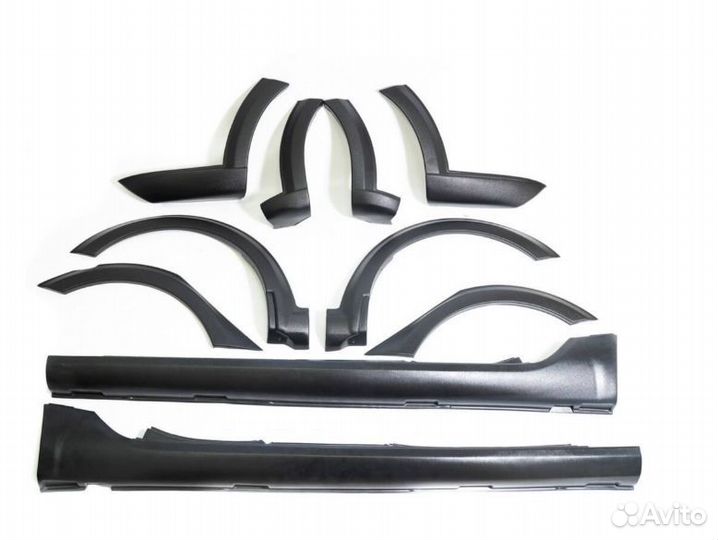 Обвес на лада Веста (накладки на пороги, арки )