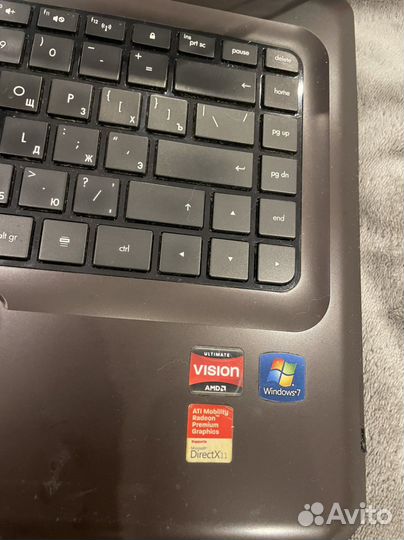 Ноутбук hp нерабочий (на запчасти)