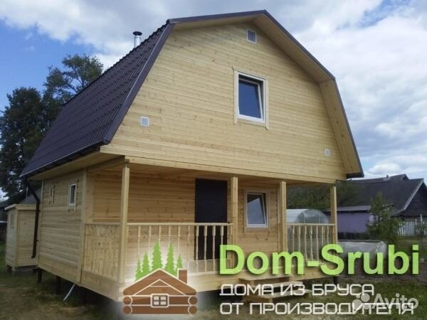 Карабаново-Хорошая надёжная Баня из бруса Б-13 6х6