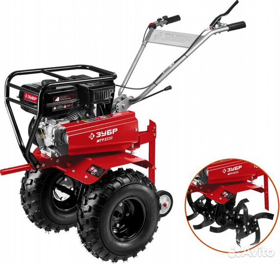 Мотоблок бензиновый усиленный зубр мту-450