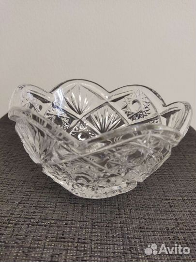 Ваза конфетница хрустальная салатник СССР