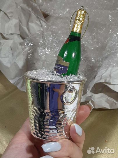 Ёлочные игрушки бутылка шампанского