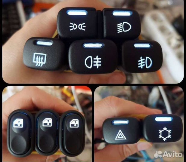 Пересвет кнопок ваз 2114 2115
