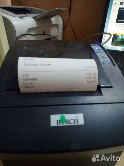 Компьютер моноблок сенсорный сесор касса и принтер